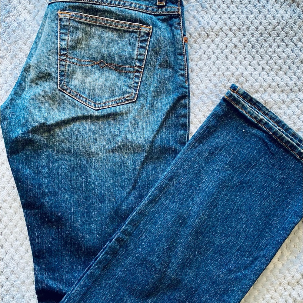 Lucky Brand Dungaree-Style Blue Jeans